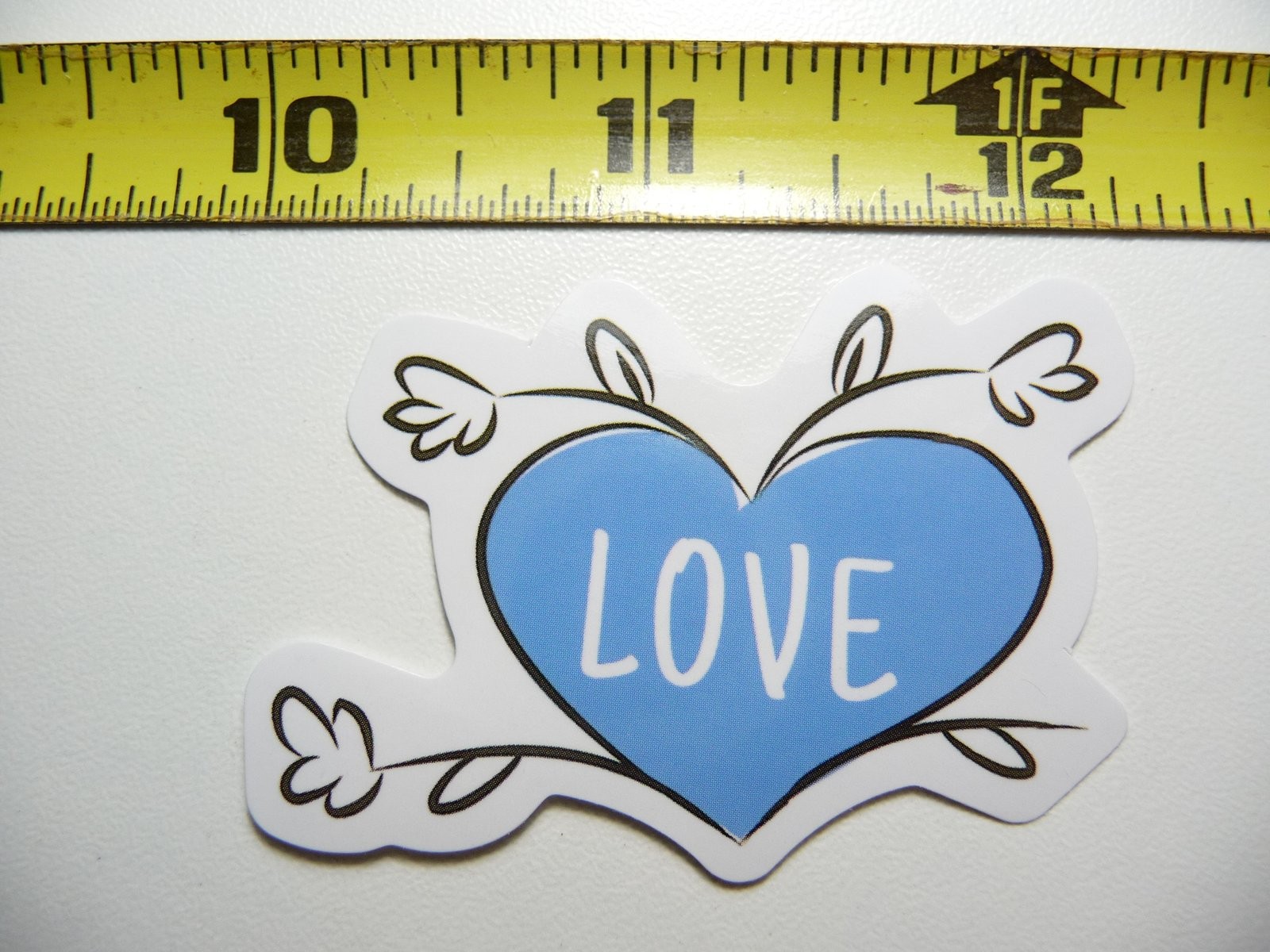 Love Heart Decal Sticker Glossy Motivational Positive Attitude