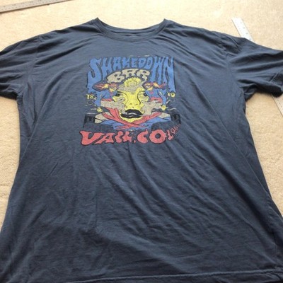 Golden Goods Shirt Mens XL Blue Shakedown Bar Vail Colorado Cow Graphic Tee