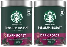 (2 Pack) Starbucks Premium Instant Coffee, Da...