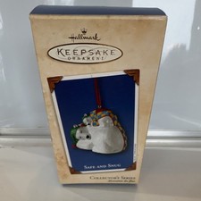 Hallmark Keepsake Ornament Safe and Snug Polar Bear Collector's Series 2002
