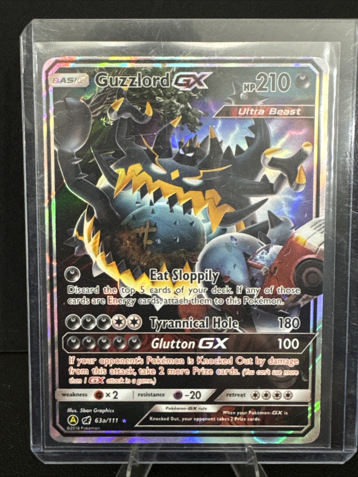 Pokémon TCG Guzzlord GX 063/111 Ultra Rare – Crimson Invasion (EN) NM