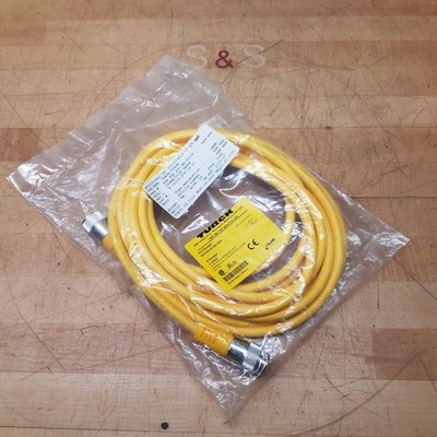 Turck RSM RKM 461-6M/S3059 Double-Ended Cordset, MiniFast, 4P Male to Female, 6M