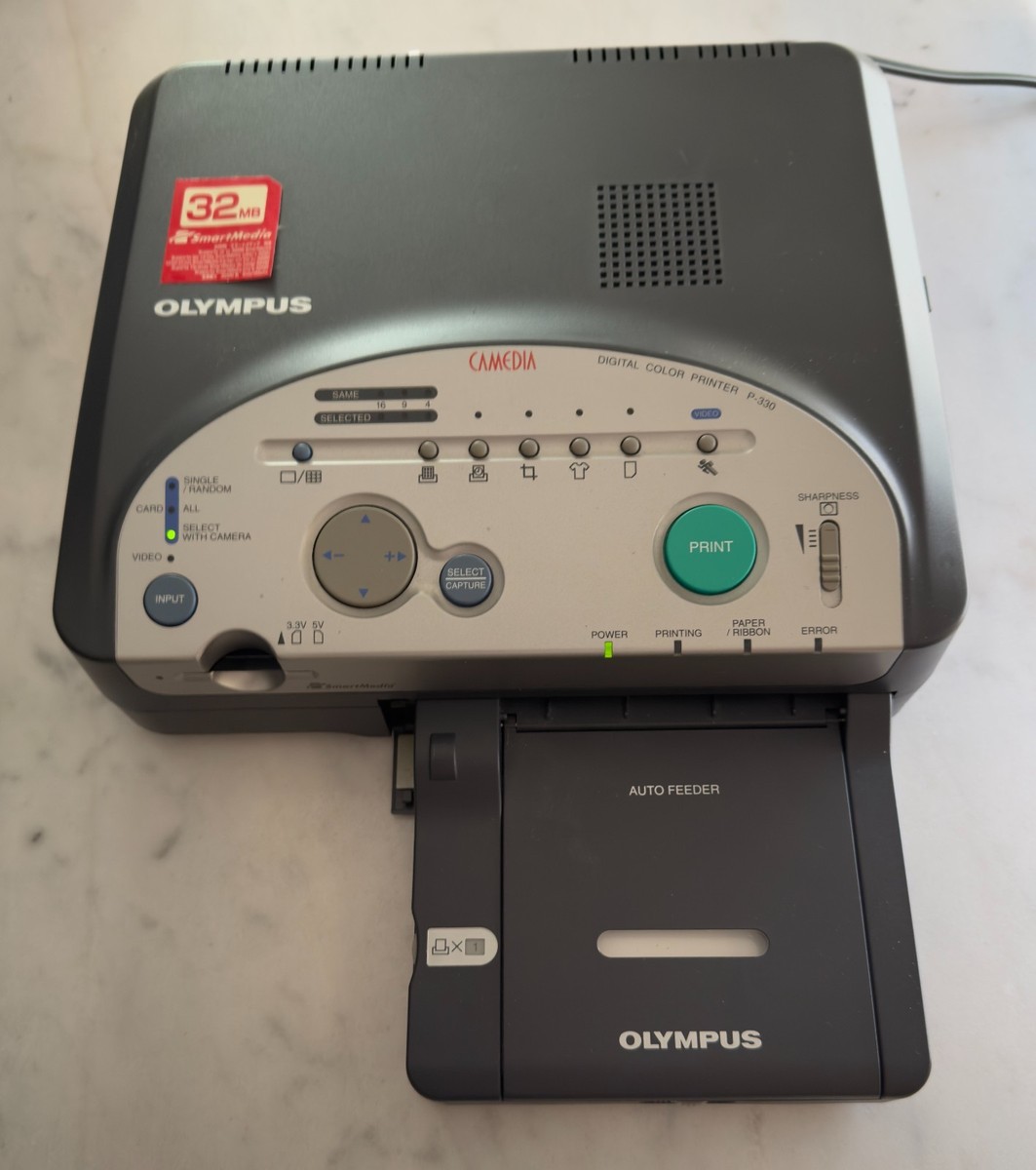 Olympus Camedia P-330 Digital Home Photo Printer Color POWERS ON