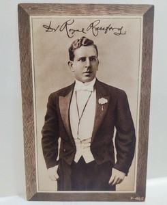 WW I Advertising Card Dr. Raceford Photos Cigarettes Permormer Tobacco Fund 1916