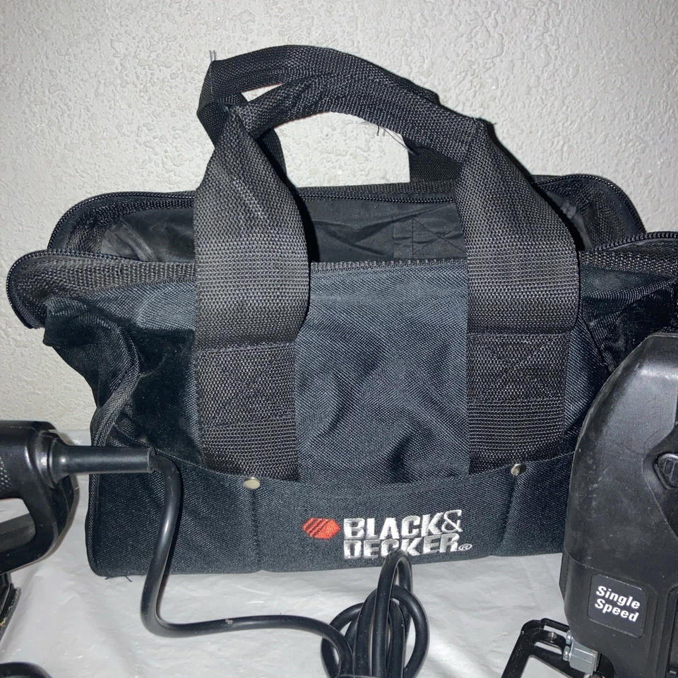 Black & Decker Corded Drill Jigsaw and Sander w/carrier – Tested & Ready for Use - Image 2 of 4