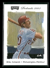 2003 Playoff Portraits #82 Mike Schmidt Beige - 20191