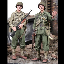 1/35 WW2 US Infantry Soldiers Army RESIN FIGURE MODEL KIT Unassembled Unpainted