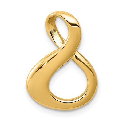 14 Karat Gelbgold poliert Schieber passt bis zu 3 mm normal/6 mm ausgefallen oder wendbar