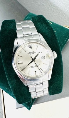 Vintage Men s 1970 Rolex Oyster Perpetual date Watch Ref 1500 Stainless Steel