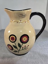 Penny Lane By Parks Designs Hand Painted Picture Yellow Black Floral Design 