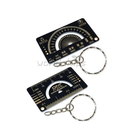 4cm FR4 Multifunctional PCB Reference Ruler Measuring Tool Angle Measure Meter *