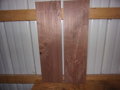 2 PC WALNUT LUMBER WOOD KILN DRIED BOARDS F320F 27'' X 7 1/2'' X 1/2'' END MATCHED