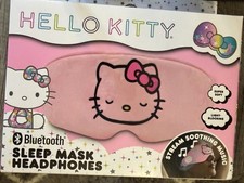 HELLO KITTY WIRELESS BLUETOOTH EYE MASK SLEEP MASK PLAYS STREAMING USB Charger