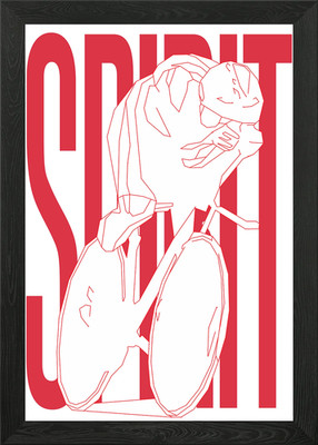 Bahn Radfahren Pop Art Gerahmtes Wandbild Poster Leinwanddruck Bild