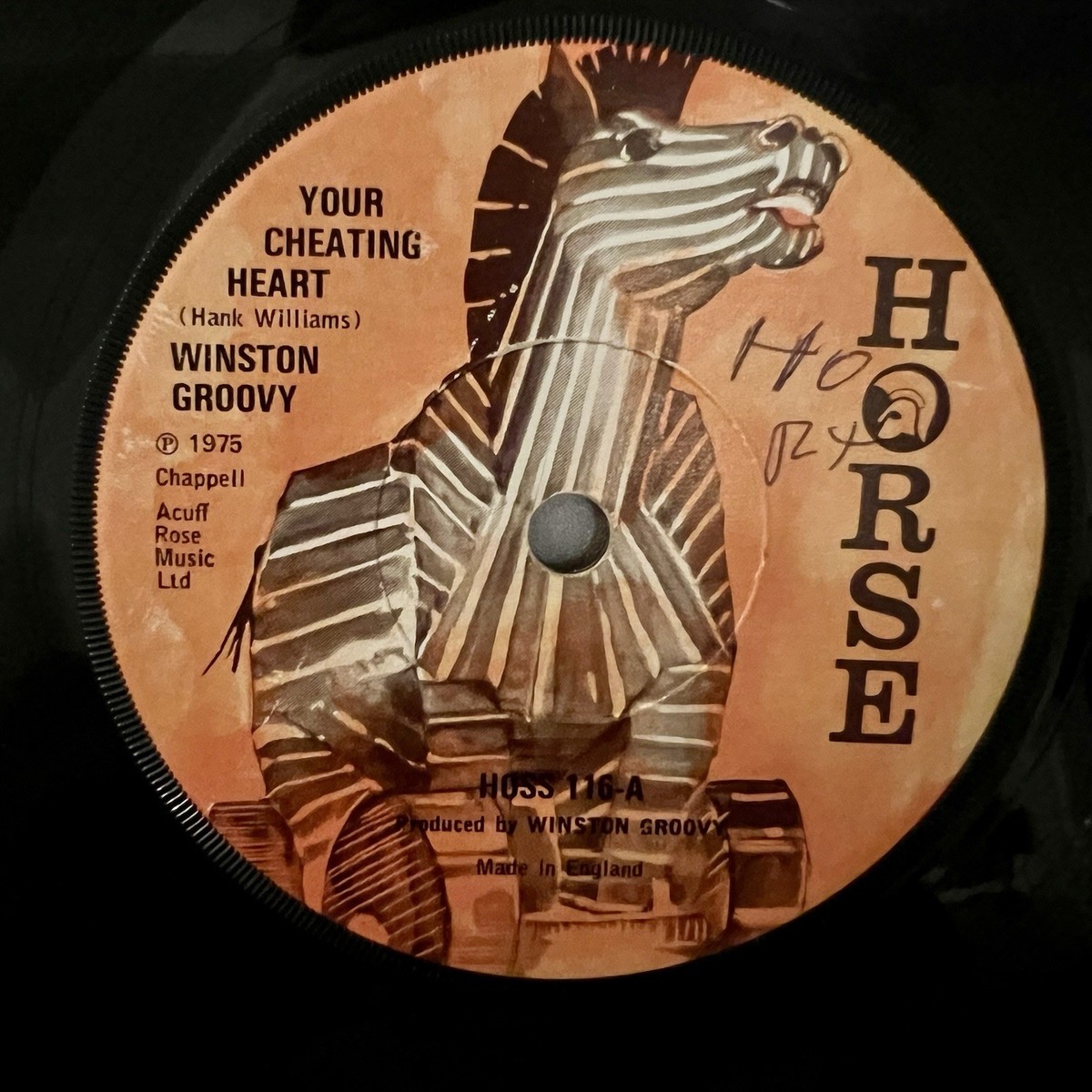 洋楽 Savvi Hueston Chronicles Winston Groovy - Your Cheating Heart 7” Vinyl Horse Records