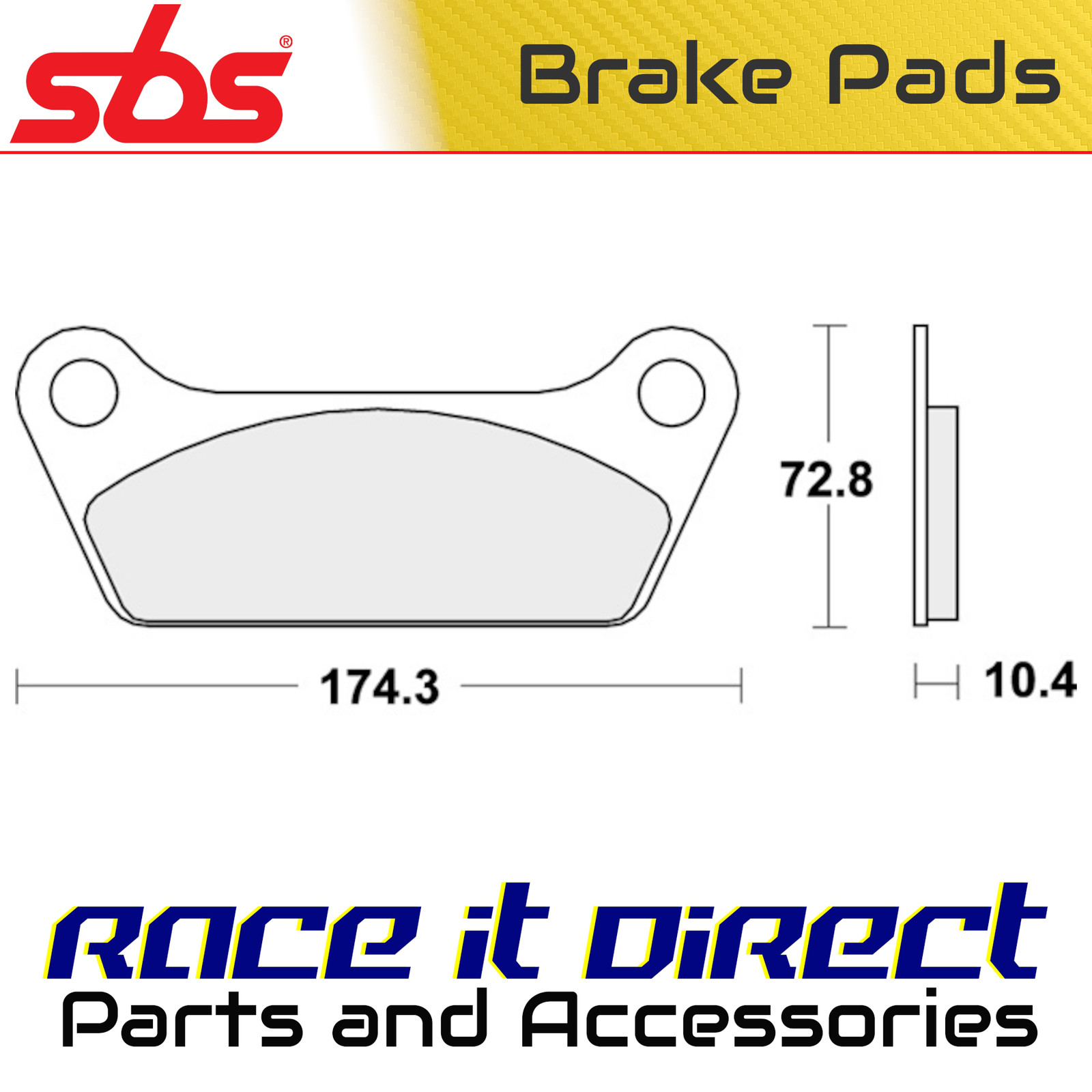 Brake Pads for HARLEY TOUR 1340 GLIDE FLT 1980-1985 Rear Organic V-Twin SBS