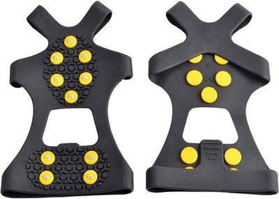 Ice Grips, Traction Cleats, Ice Cleat, Easy Slip On, Outdoor Durable, 10 Stee...