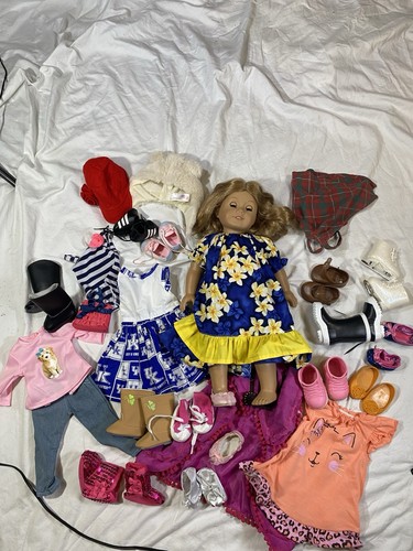 American Girl Puppe mit viel Zubehör, Schuhe Kleidung OG, Madam Alex Barat