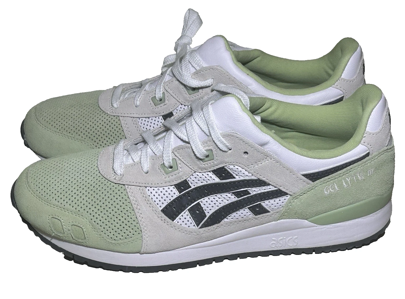 Scarpe ASICS uomo 11 5 Gel Lyte III OG grigio giada ossidiana sneaker da corsa sportive