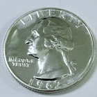 1962 Proof Washington Quarter 90% Silver MS MINT STATE DETAILS #8080