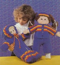   CROCHET CUTIES TO FIT DOLLS 16 CABBAGE PATC...