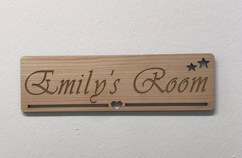 Personalised Bedroom Name Door Sign / Plaque Baby Girl Rose Gold Boy Toy Box - Picture 3 of 7