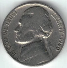 Photo of a 1940-P Jefferson Nickel from an eBay listing that sold on Jul 19, 2026