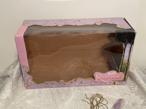 VTG 2002 Mattel Barbie Rapunzel Botticelli & Carriage With Box - Picture 16 of 20