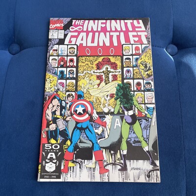 Infinity Gauntlet #2 | 1991 | Thanos | Adam Warlock | She Hulk  Starlin |  Perez