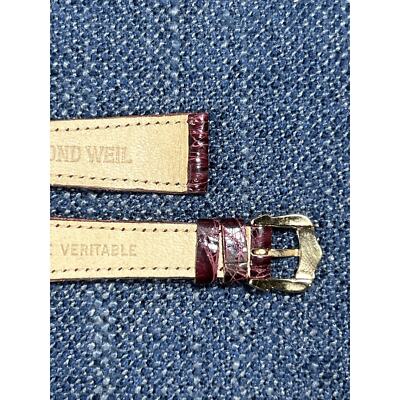 Raymond Weil 16mm Veritable Red Brown Crocodile Leather Watch Band France Raymond Weil 16mm Veritable Red Brown Crocodile Leather  main image 4