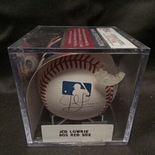 Jed Lowrie Autographed ROMLB Athletics/Mets JSA -P BB #