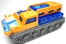 2018 MATCHBOX RSQ-18 TANK ARCTIC TRANSPORT ORANGE & BLUE 1:64 DIECAST 2.5" TANK