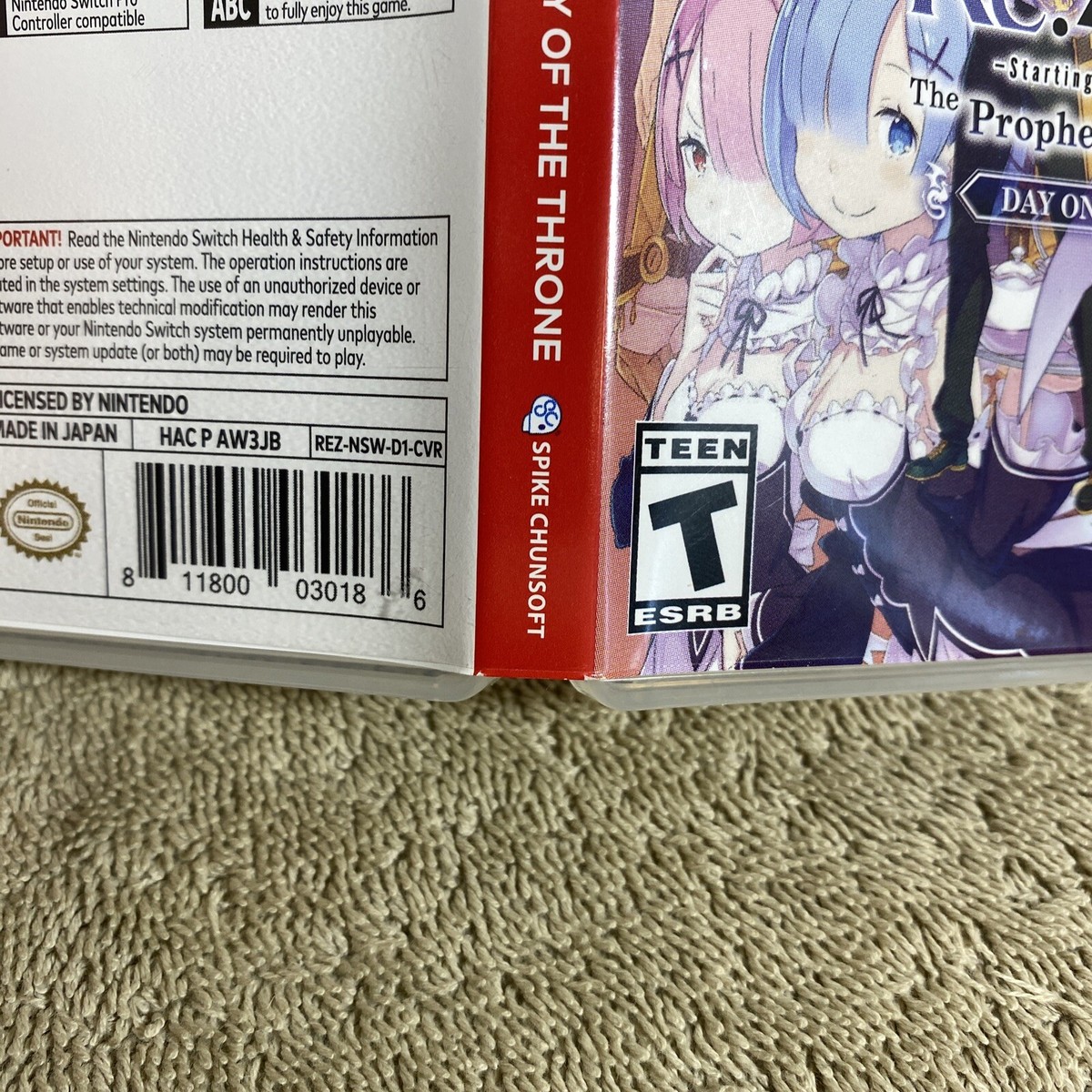 Re:ZERO The Prophecy of the Throne Steins;Gate Elite
