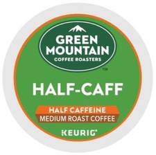 Green Mountain Coffee Half-Caff, Keurig K-Cup Pod, Medium Roast