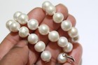 925 sterling silver fresh water pearl necklace 18" vintage estate 56.6g — photo 3