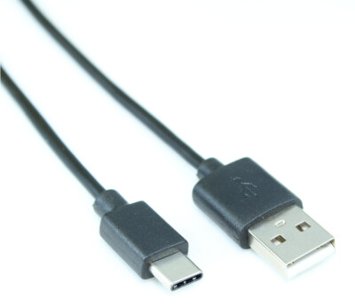 15ft USB Type-C Male to Type-A Male Cables  480Mbps  Black
