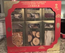 Grace of Earth Dried Mushroom and Goji Berry Gift Box Assortment, 34.39 oz New