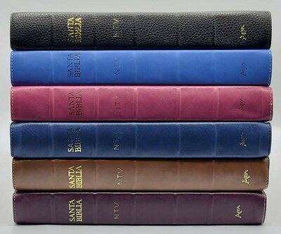 BIBLIA NUEVA TRADUCCION VIVIENTE NTV SUPER GIGANTE 16 PTS PIEL 100% GENUINA ABBA