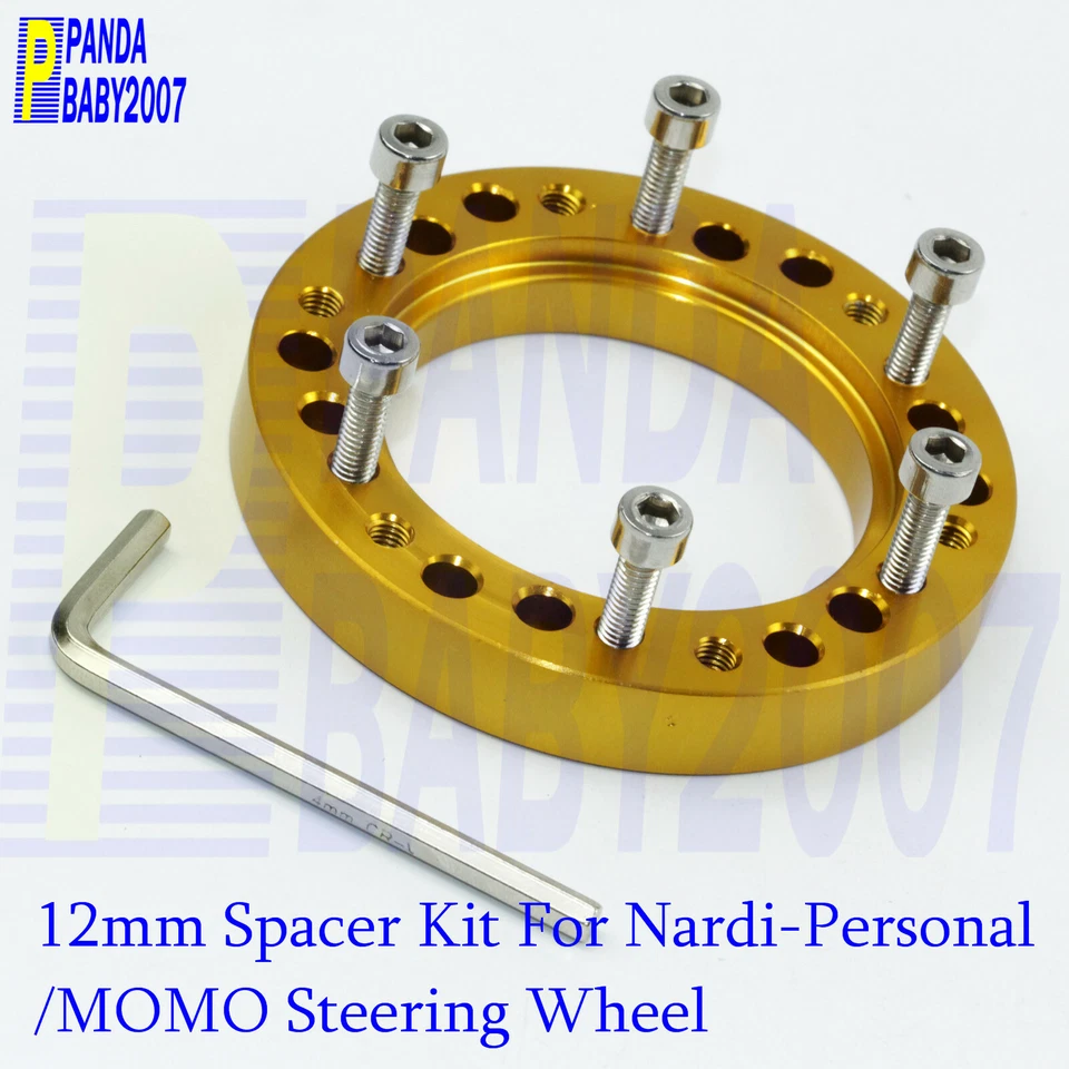 1/2" Steering Wheel Spacer Hub Adapter Kit For Nardi Personal Sparco OMP MOMO BK - Imagem 2 de 4