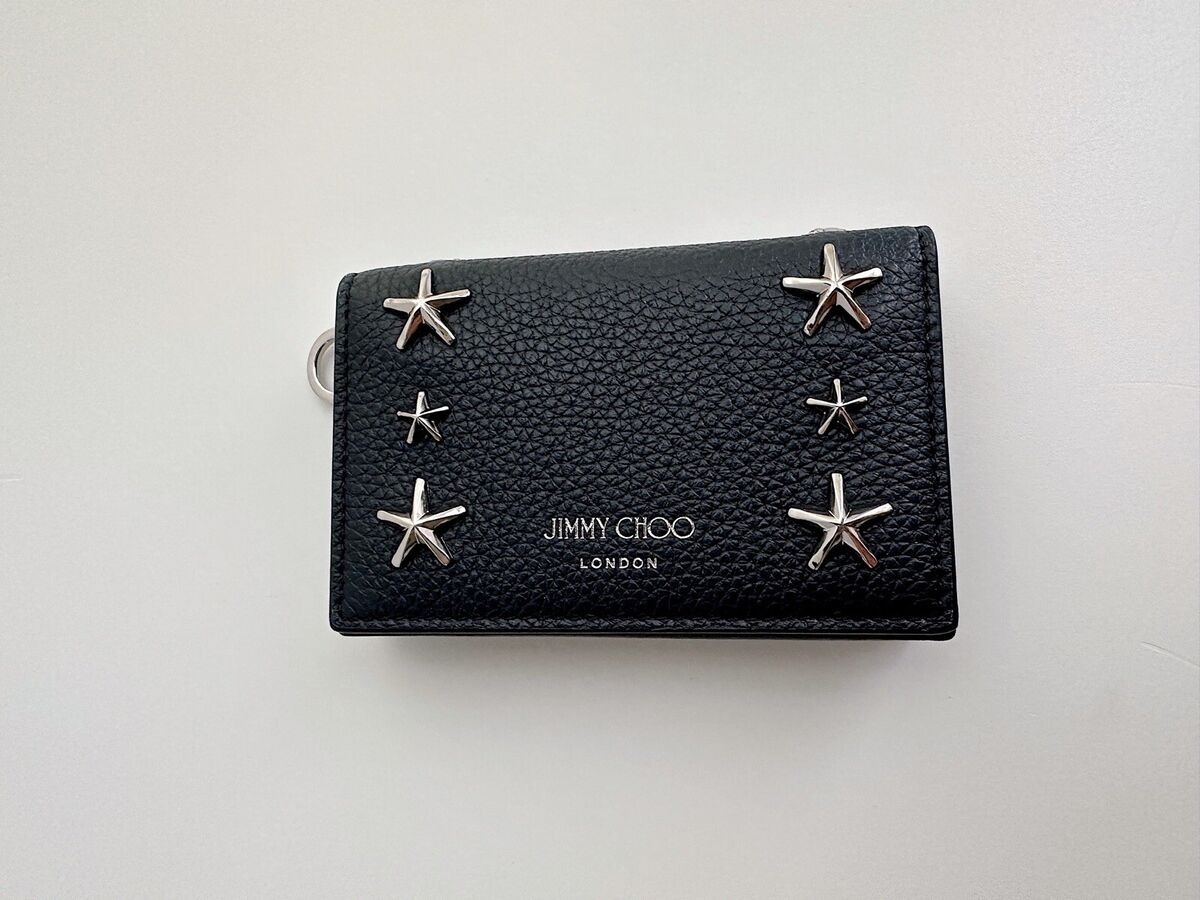 ✨Authentic JIMMY CHOO Cliffy Star Studded Pebbled Leather ✨Authentic JIMMY CHOO Cliffy Star Studded Pebbled Leather