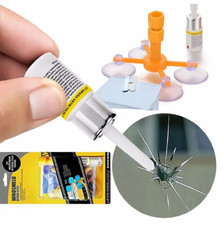 Kit RIparazione Parabrezza Vetri Resina Ripara Vetro Auto Crepe Schegge Graffi