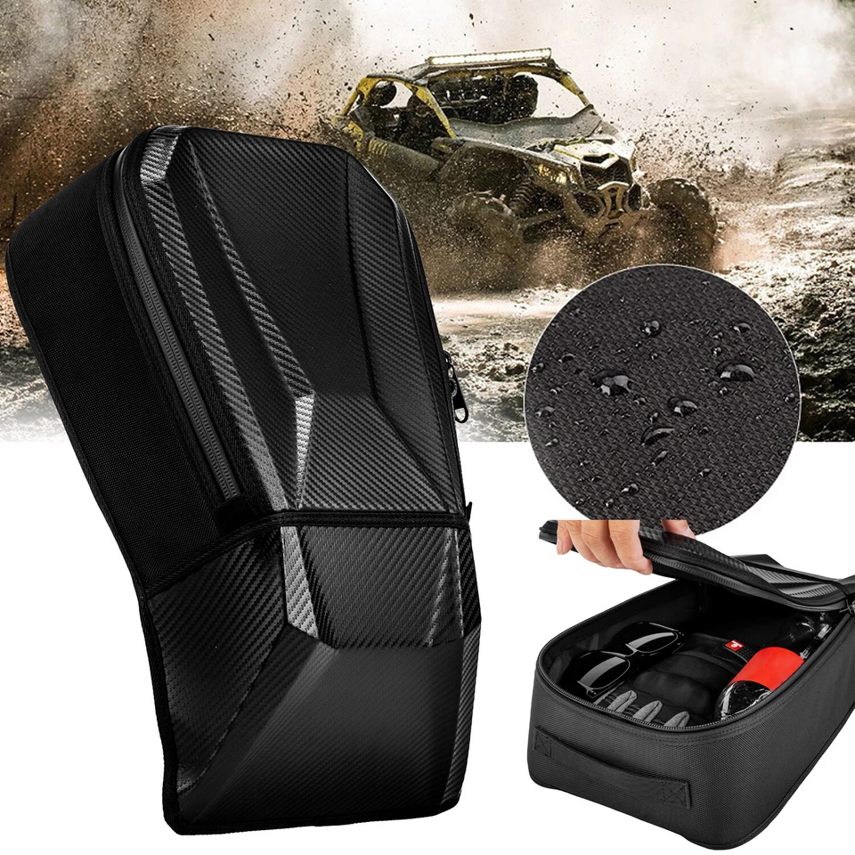 Bolsa de almacenamiento asiento consola central UTV para Can Am Maverick X3 Max Turbo 2017-2025 Foto 2 de 4