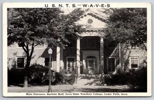 Cedar Falls Iowa State Teachers College~UNI Bartlett Hall~WWII Navy USNTS WAVES