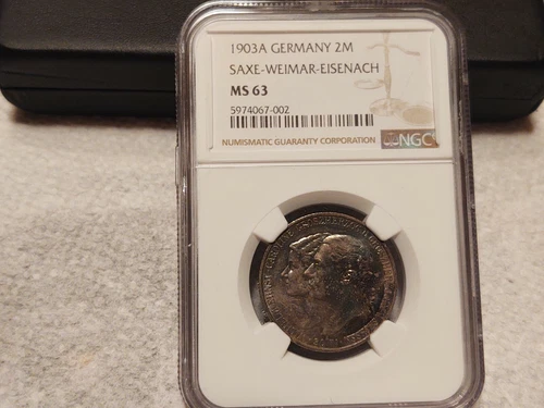 1903A Germany 2 Mark Saxe Weimar Eisenach Ms63 Ngc
