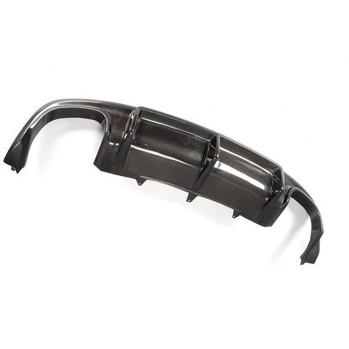 FOR 12-17 B8.5 AUDI S5 A5 SLINE SHARK REAL CARBON FIBER REAR BUMPER DIFFUSER LIP - Picture 14 of 15