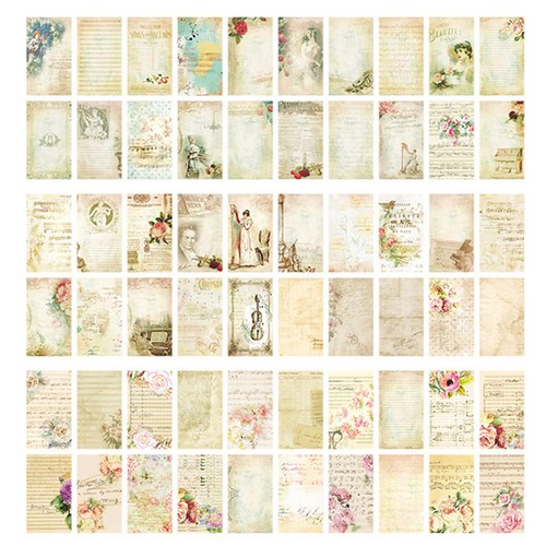 Tear-resistant Paper Durable Collage Material Vintage Retro Hand Account Papers