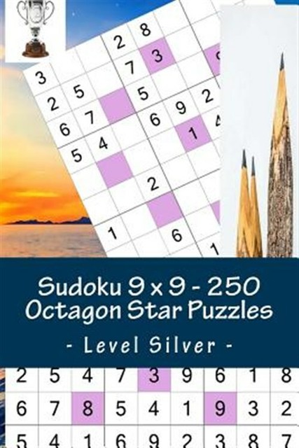 sudoku 9 x 9 250 octagon star puzzles level silver excellent