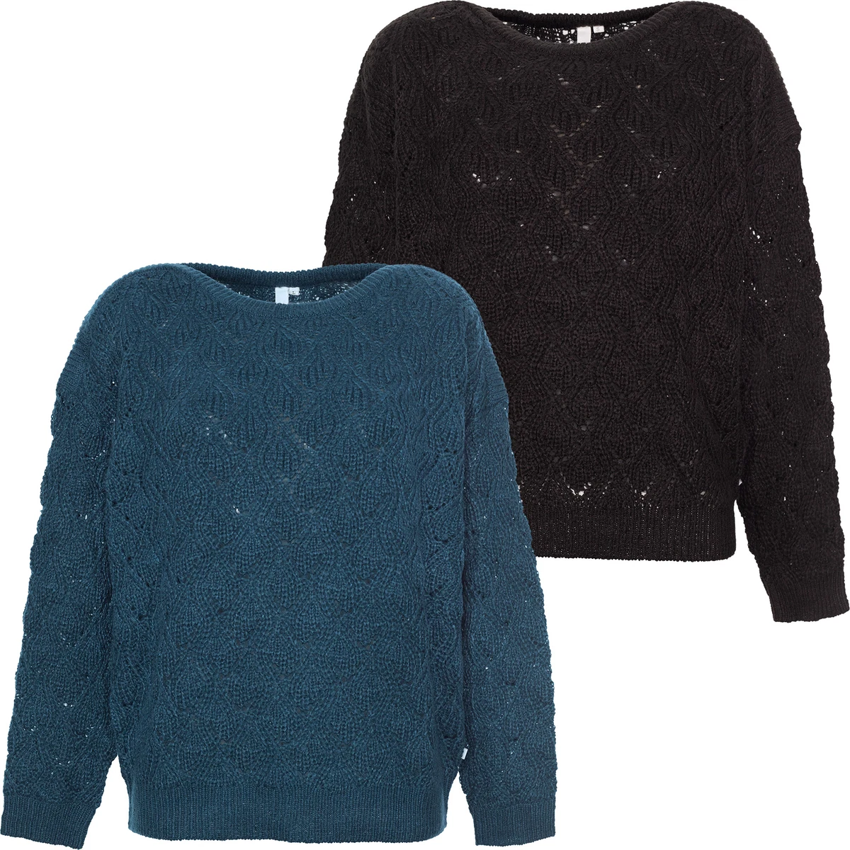 Outdoor Jacket S.Oliver Cardigan Donna - Maglione Blu Con Scollo A V