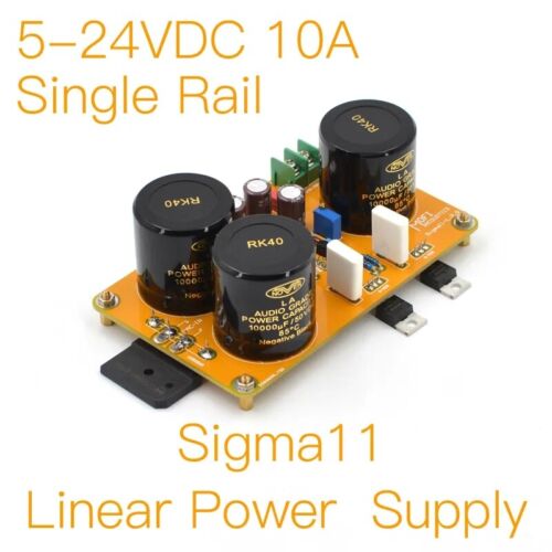 MOFI-Sigma11 Fully Discrete Linear Power Supply (Single Rail 5-24VDC-10A) Board - Picture 1 of 16