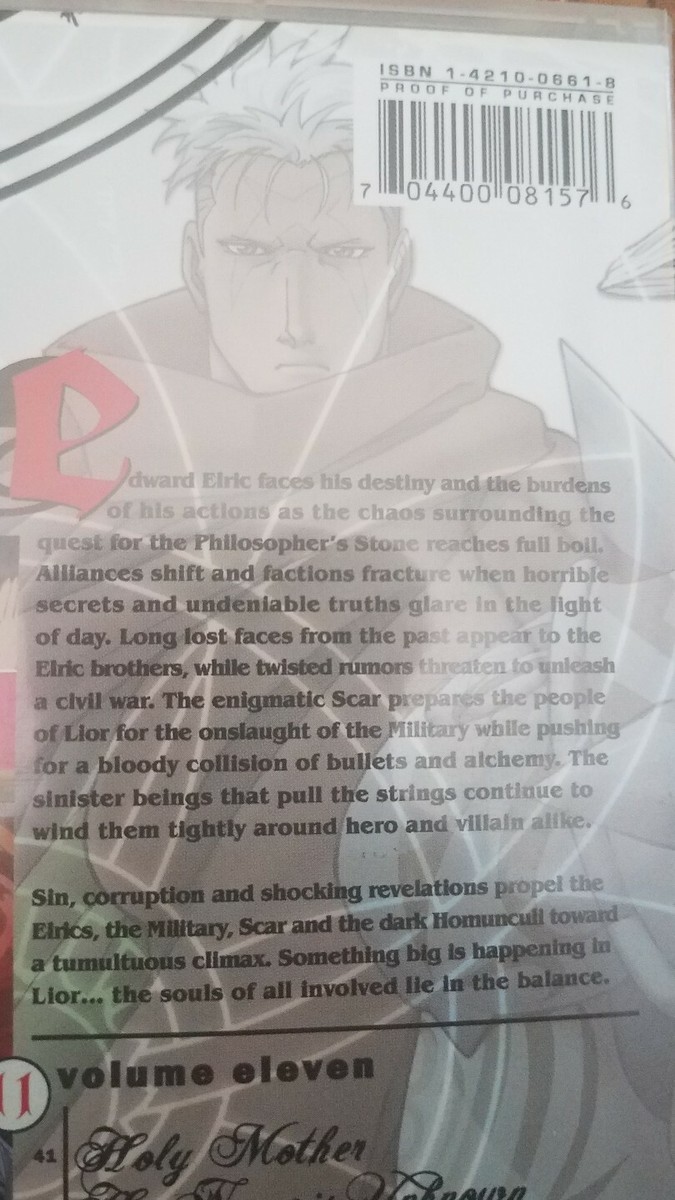 Fullmetal Alchemist 11: Becoming the Stone (DVD, 2008